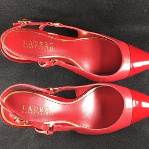 LAUREN BY Ralph Lauren RED HEELS 8 1/2 D